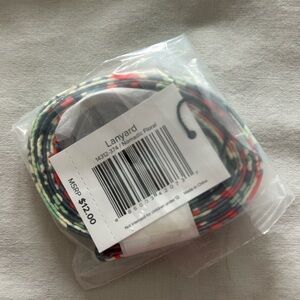 Vera Bradley Lanyard in Floral Red and Green